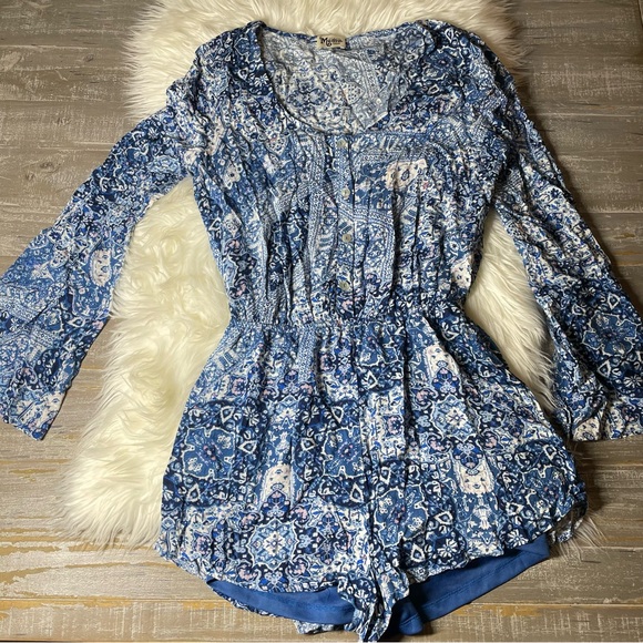 SMYM Show Me Your Mumu Red Rocks Romper | Size Large - Picture 2 of 5